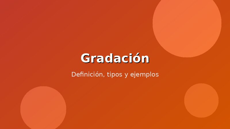 Imagen de Gradación