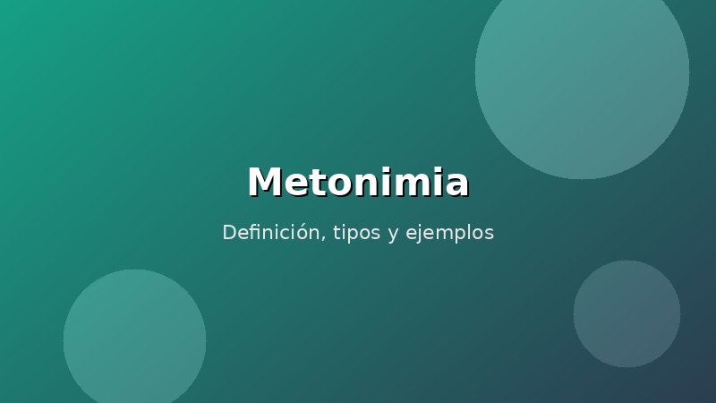 Imagen de Metonimia