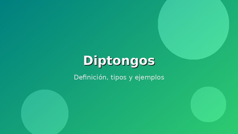 Imagen de Diptongos