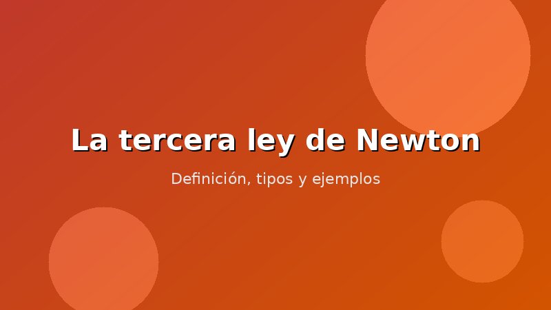 Imagen de La tercera ley de Newton