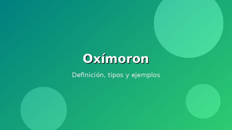 Imagen de Oxímoron