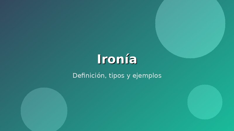 Imagen de Ironía