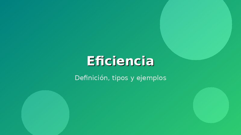 Imagen de Eficiencia
