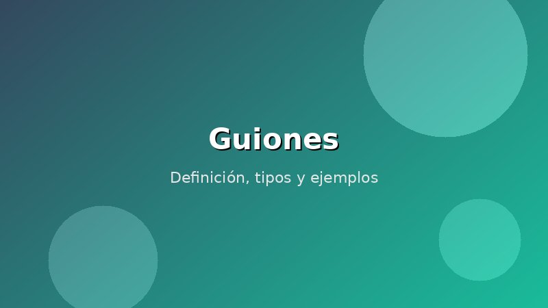 Imagen de Guiones