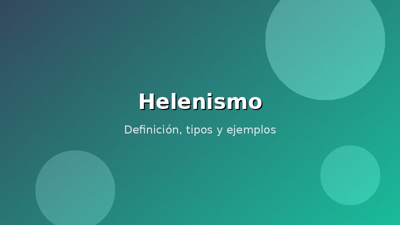 Imagen de Helenismo