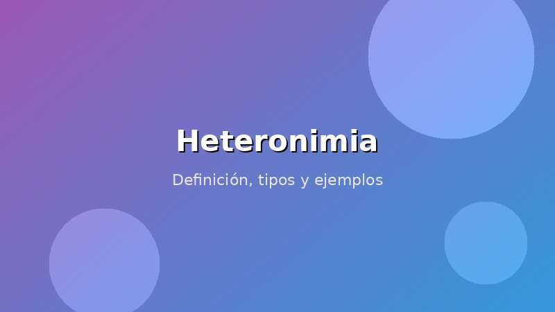Imagen de Heteronimia