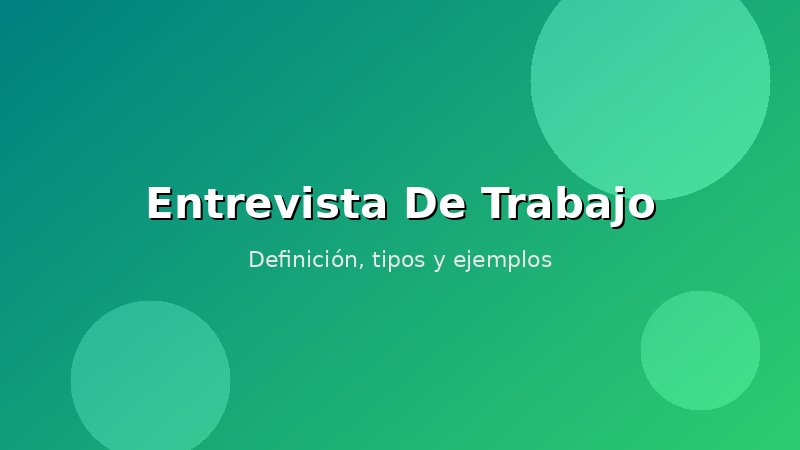 Imagen de Entrevista De Trabajo