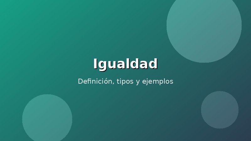 Imagen de Igualdad
