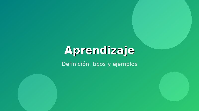 Imagen de Aprendizaje