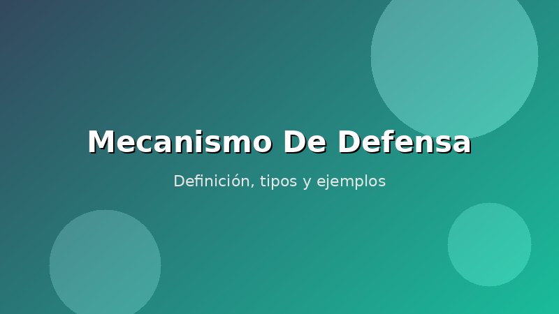 Imagen de Mecanismo De Defensa