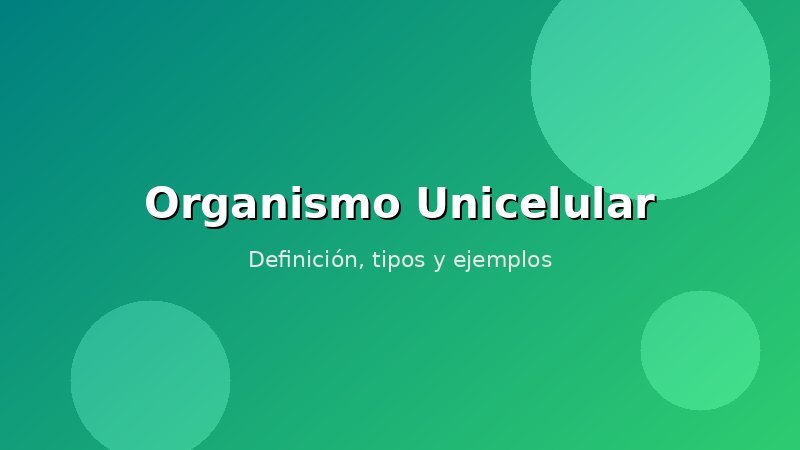 Imagen de Organismo Unicelular