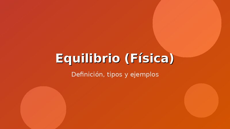 Imagen de Equilibrio (Física)