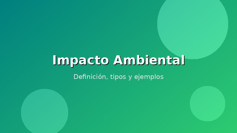 Imagen de Impacto Ambiental