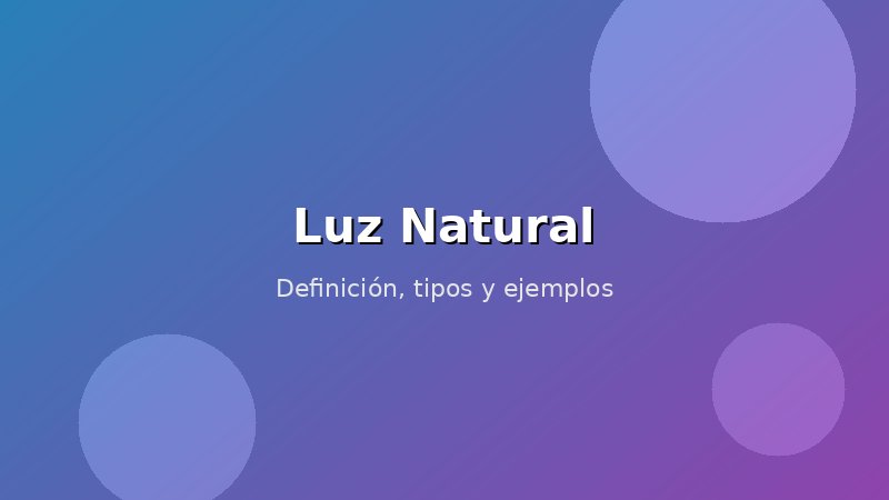 Imagen de Luz Natural