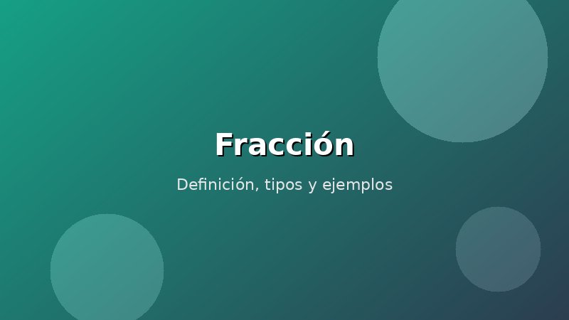 Imagen de Fracción