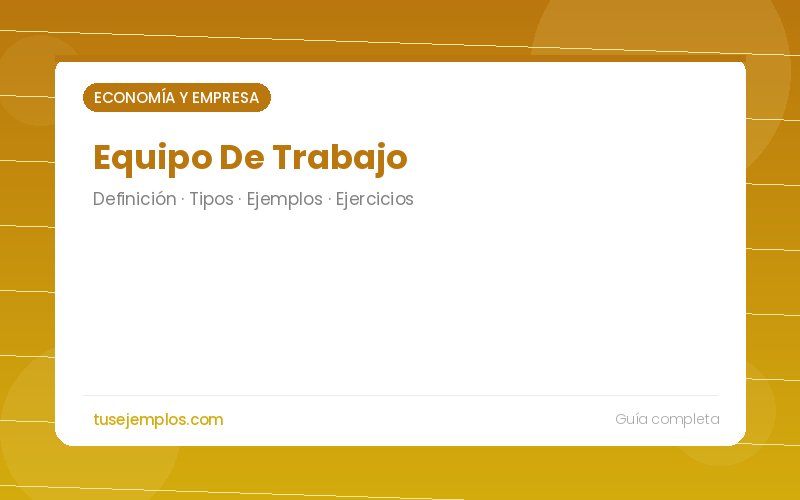 Equipo De Trabajo