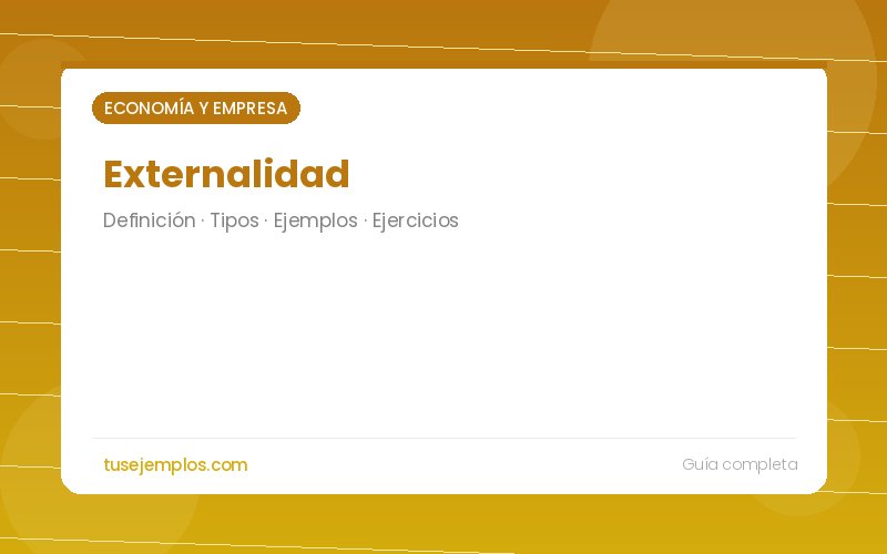 Externalidad