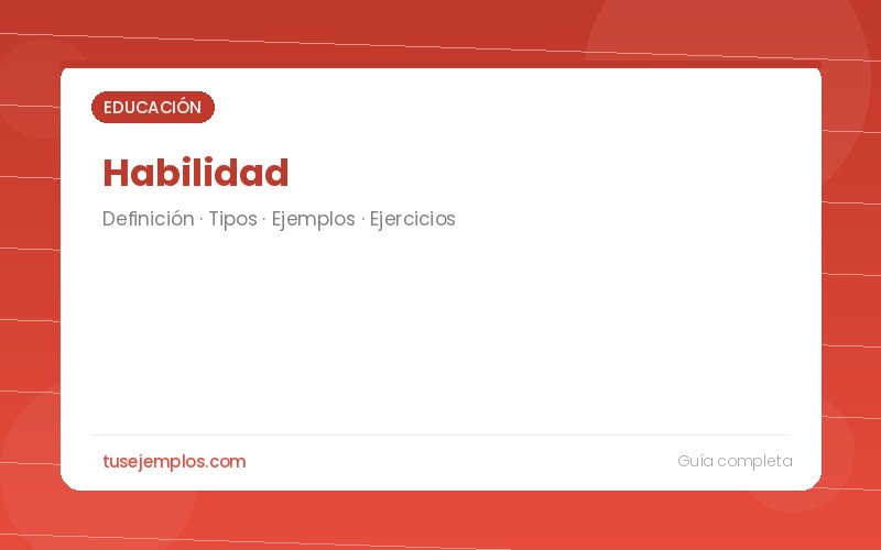 Habilidad