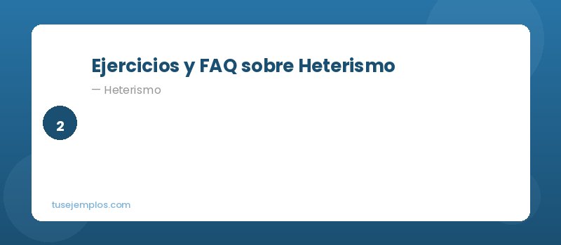 Ejercicios de Heterismo