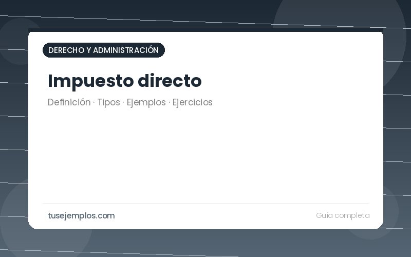 Impuesto directo