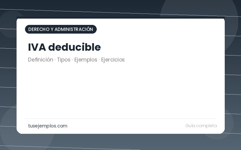 IVA deducible