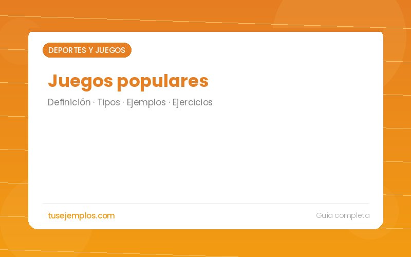 Juegos populares