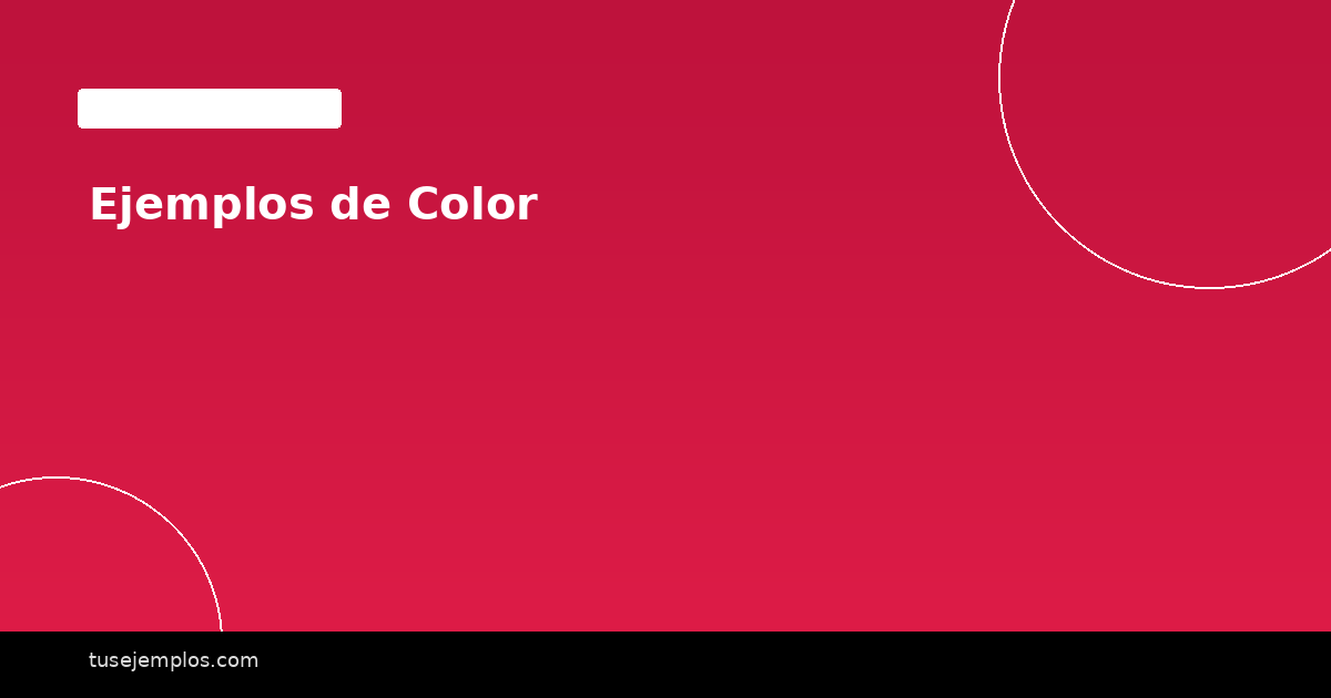 Ejemplos de Color