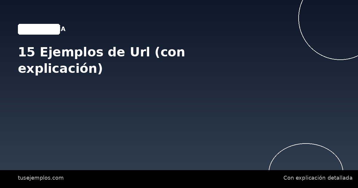 15 Ejemplos de Url (con explicación)