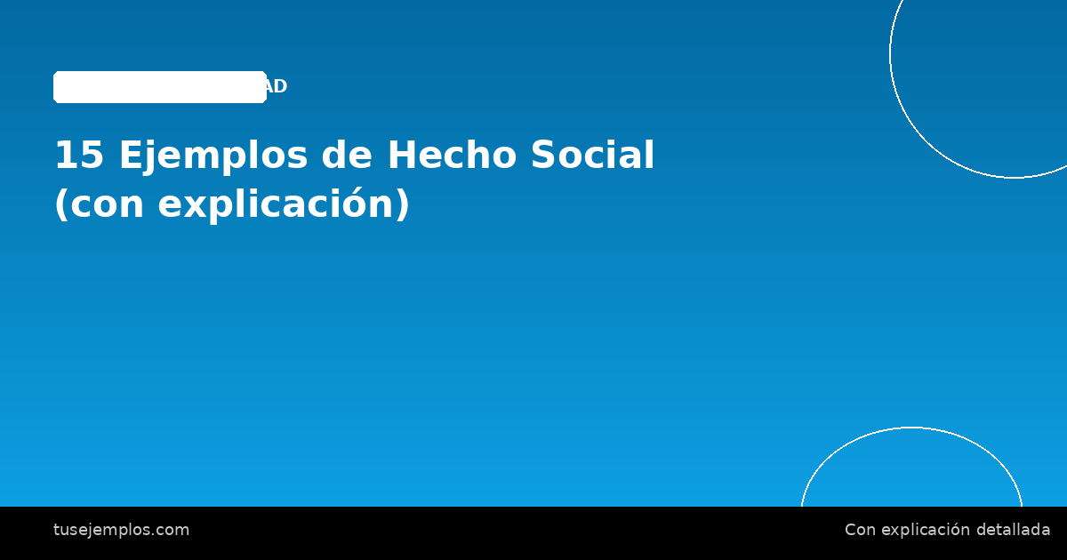 15 Ejemplos de Hecho Social (con explicación)