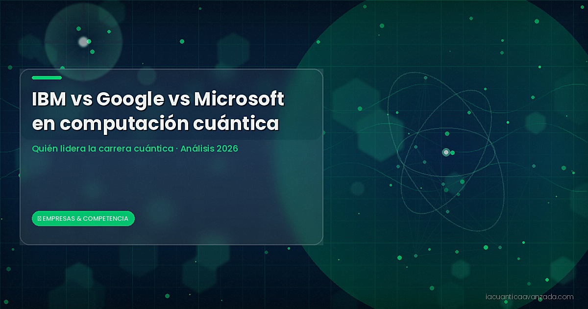 IBM vs Google vs Microsoft en computación cuántica: quién lidera la carrera y qué significa para la IA