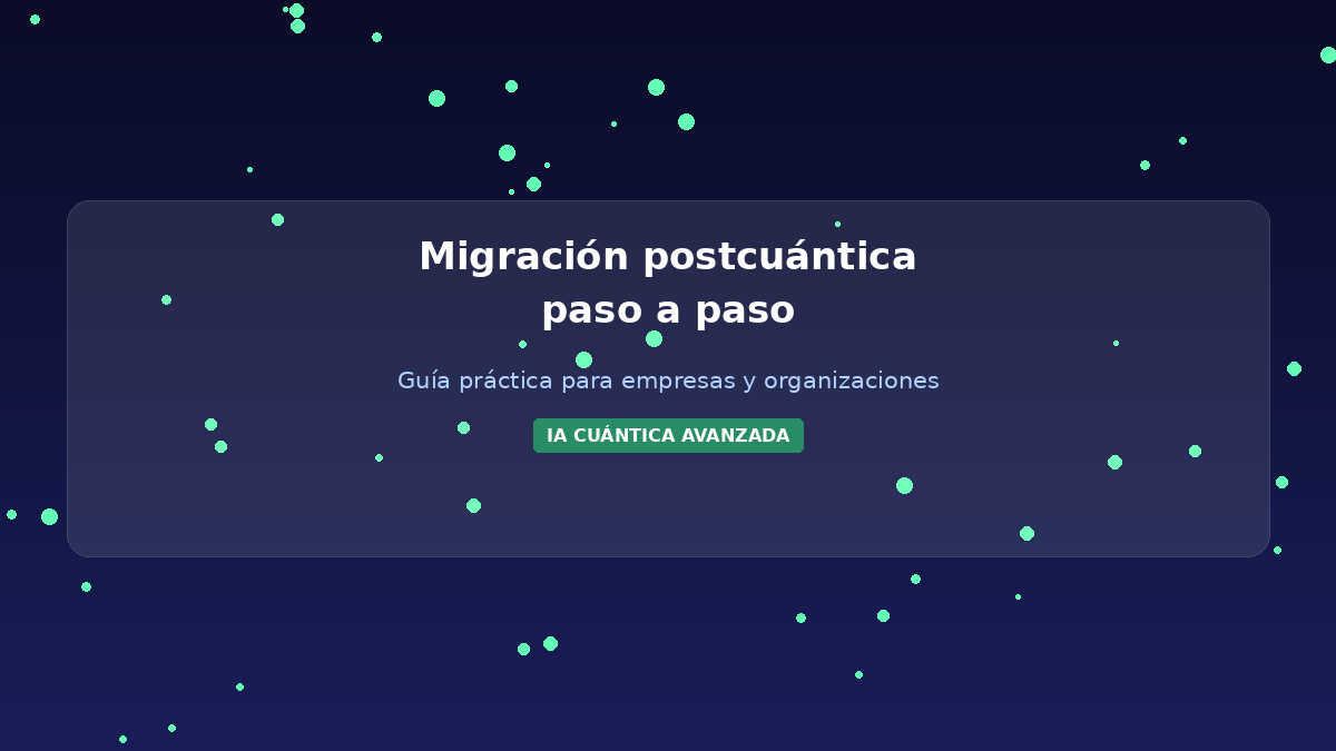 Migración postcuántica empresas guía práctica criptografía NIST