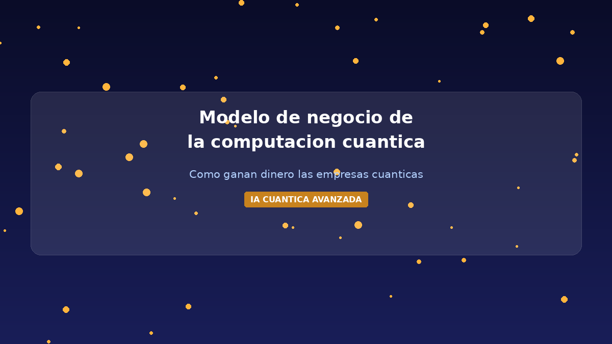 Modelo negocio computacion cuantica empresas ingresos
