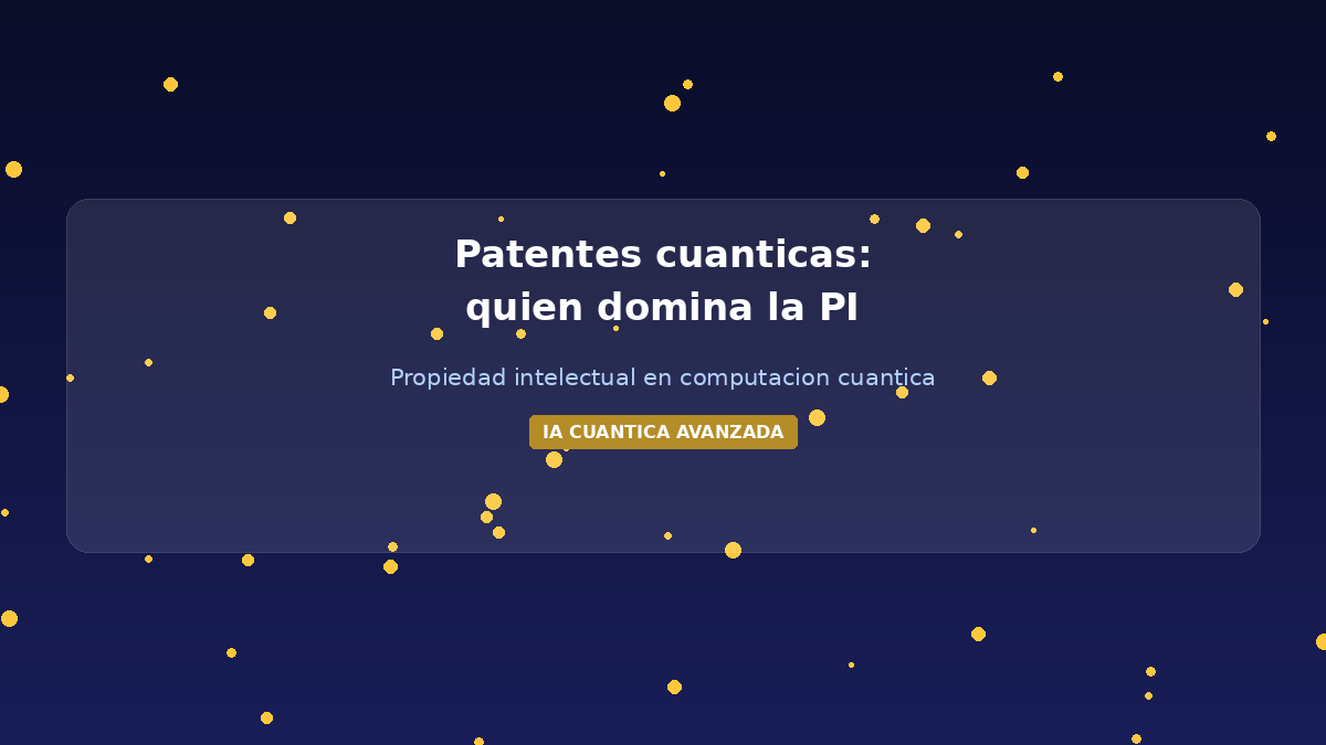 Patentes computacion cuantica propiedad intelectual