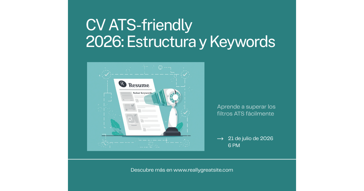 CV ATS-friendly 2026: estructura y keywords