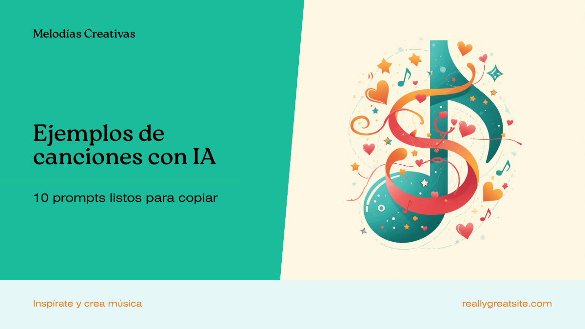 Ejemplos de canciones creadas con IA: 10 prompts listos para copiar y lo que debes saber antes de publicarlas
