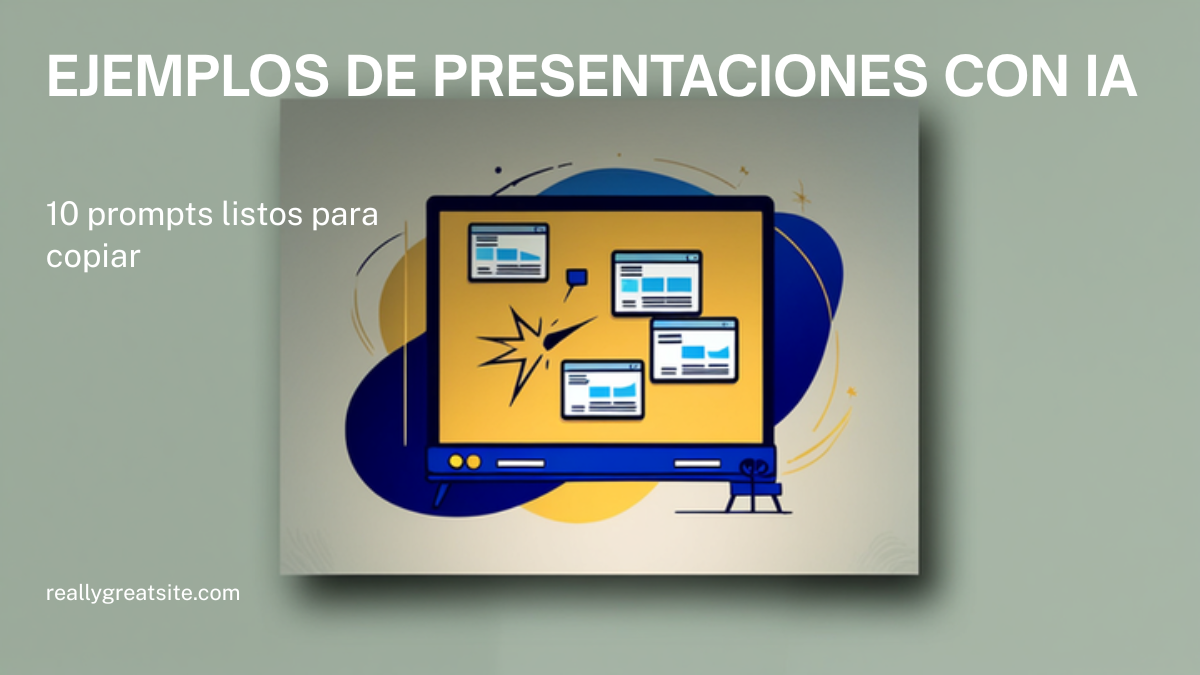 Ejemplos de presentaciones creadas con IA: 10 prompts listos para copiar y qué herramienta usar en cada caso